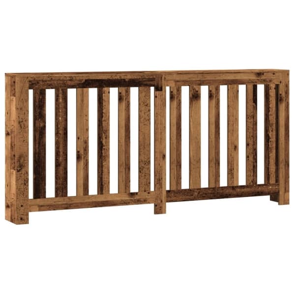 vidaXL Radiatordeksel gammelt tre 175x20x82 cm konstruert tre