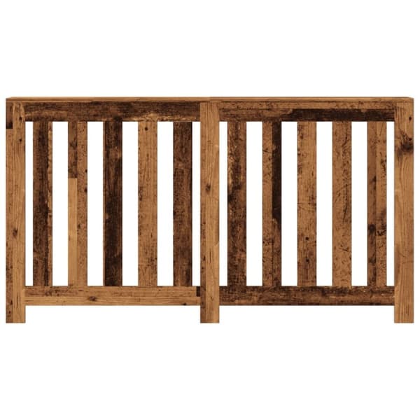 vidaXL Lämpöpatterin suoja vanha puu 149x20x82 cm tekninen puu