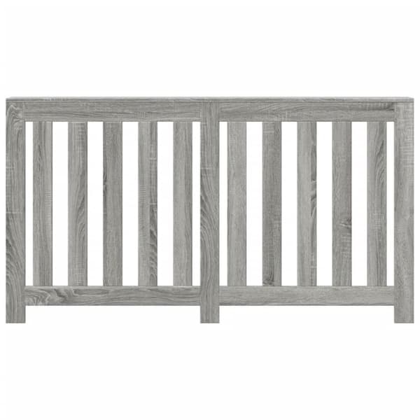vidaXL radiatorskjuler 149x20x82 cm konstrueret træ grå sonoma-eg