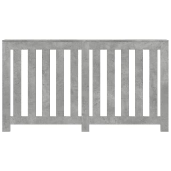 vidaXL Lämpöpatterin suoja betoninharmaa 149x20x82 cm tekninen puu
