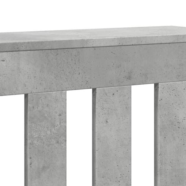 vidaXL Lämpöpatterin suoja betoninharmaa 149x20x82 cm tekninen puu