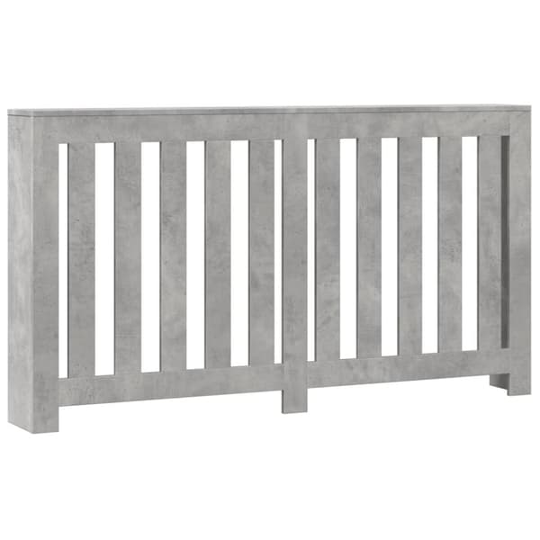 vidaXL Lämpöpatterin suoja betoninharmaa 149x20x82 cm tekninen puu