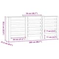 Pikkukuva 10 / 11: vidaXL Lämpöpatterin suoja vanha puu 205x21,5x83,5 cm tekninen puu