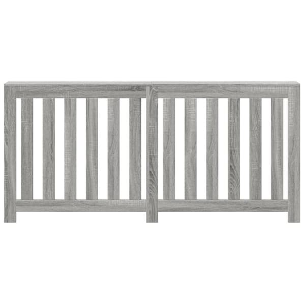 vidaXL radiatorskjuler 175x20x82 cm konstrueret træ grå sonoma-eg