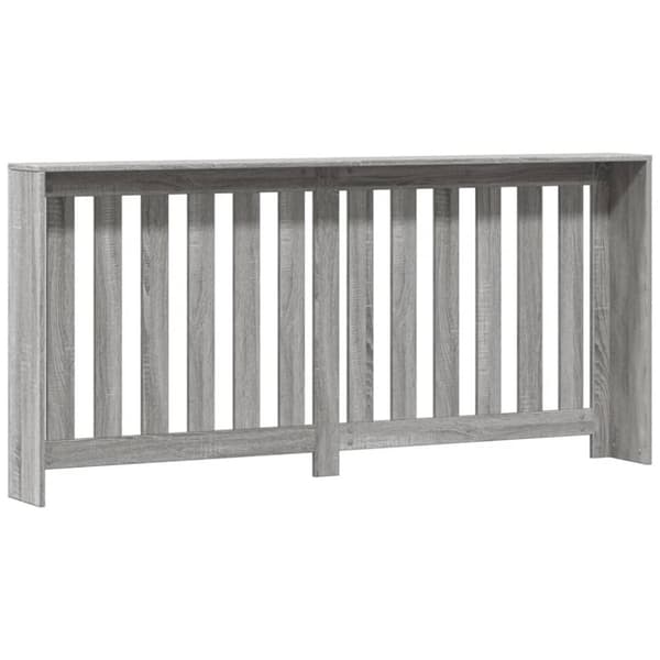vidaXL radiatorskjuler 175x20x82 cm konstrueret træ grå sonoma-eg