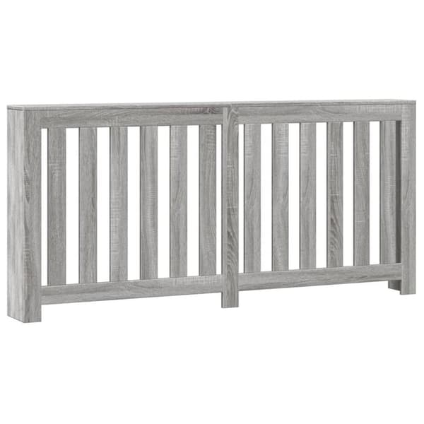 vidaXL radiatorskjuler 175x20x82 cm konstrueret træ grå sonoma-eg