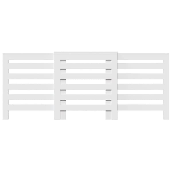 vidaXL radiatorskjuler 205x21,5x83,5 cm konstrueret træ hvid