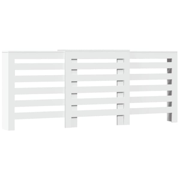 vidaXL radiatorskjuler 205x21,5x83,5 cm konstrueret træ hvid