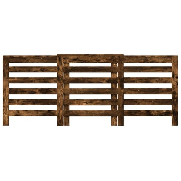 vidaXL Lämpöpatterin suoja savutammi 205x21,5x83,5 cm tekninen puu