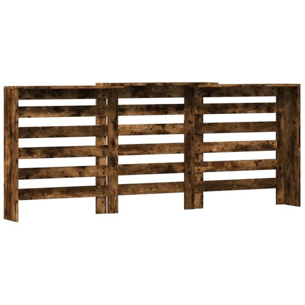 vidaXL Lämpöpatterin suoja savutammi 205x21,5x83,5 cm tekninen puu