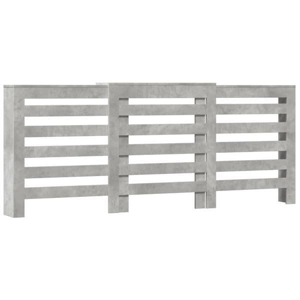 vidaXL radiatorskjuler 205x21,5x83,5 cm konstrueret træ betongrå