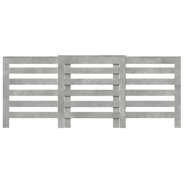 vidaXL radiatorskjuler 205x21,5x83,5 cm konstrueret træ betongrå