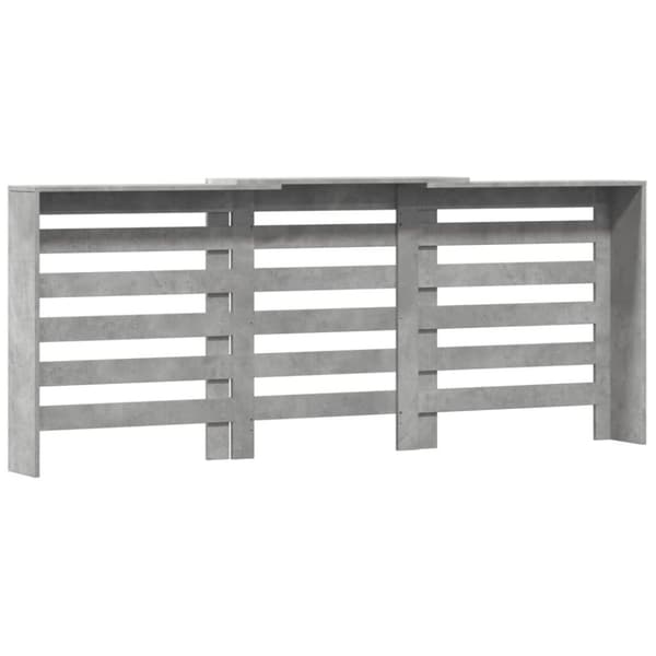 vidaXL radiatorskjuler 205x21,5x83,5 cm konstrueret træ betongrå