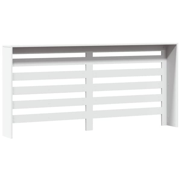 vidaXL radiatorskjuler 175x20x82 cm konstrueret træ hvid