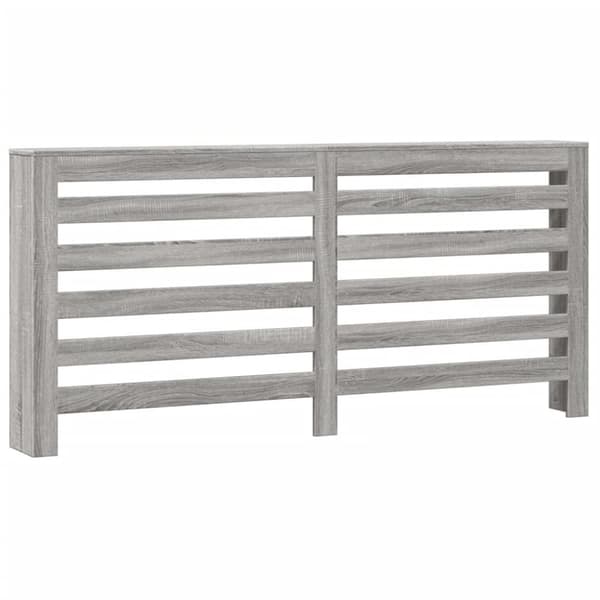 vidaXL radiatorskjuler 175x20x82 cm konstrueret træ grå sonoma-eg