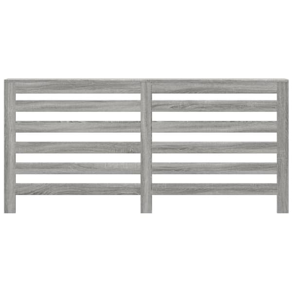vidaXL radiatorskjuler 175x20x82 cm konstrueret træ grå sonoma-eg