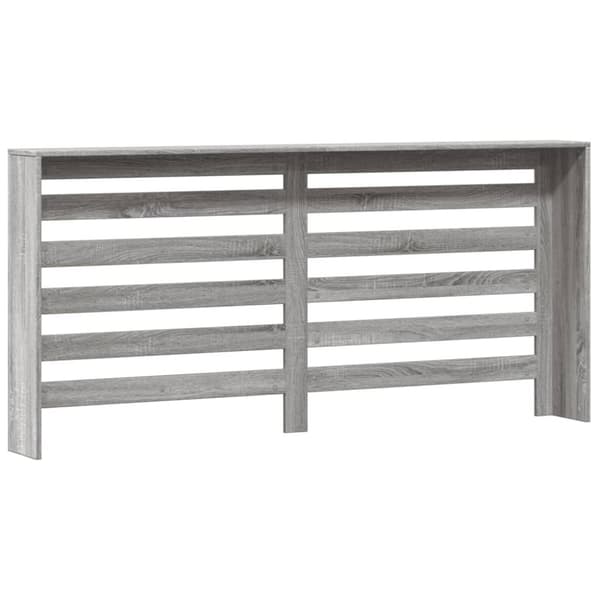vidaXL radiatorskjuler 175x20x82 cm konstrueret træ grå sonoma-eg