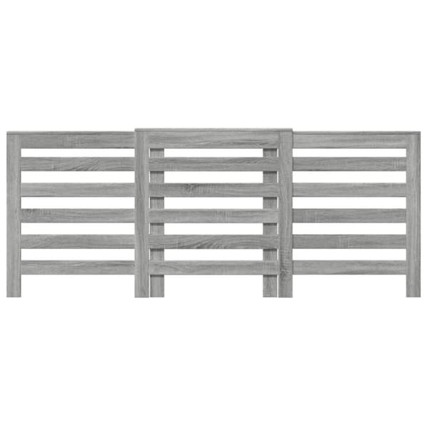 vidaXL Radiatordeksel grå sonoma 205x21,5x83,5 cm konstruert tre