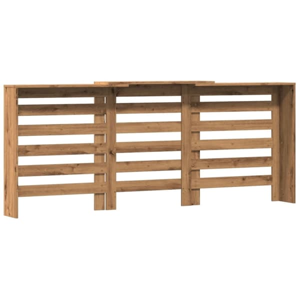 vidaXL Radiatordeksel artisan eik 205x21,5x83,5 cm konstruert tre