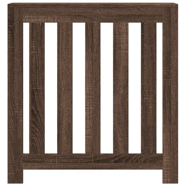 vidaXL Radiatordeksel brun eik 78x20x82 cm konstruert tre
