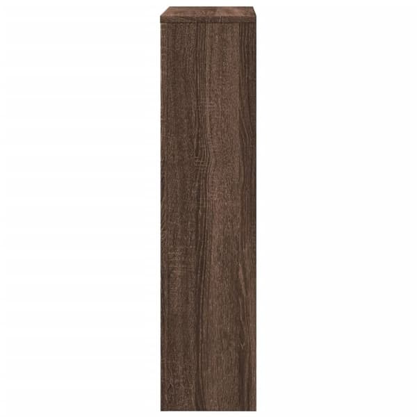 vidaXL Radiatordeksel brun eik 78x20x82 cm konstruert tre