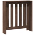 Miniatyrbilde 6 av 10: vidaXL Radiatordeksel brun eik 78x20x82 cm konstruert tre
