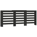 Miniatyrbilde 3 av 11: vidaXL Radiatordeksel svart 205x21,5x83,5 cm konstruert tre