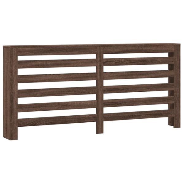 vidaXL Radiatordeksel brun eik 175x20x82 cm konstruert tre
