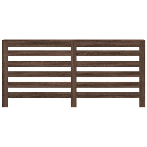 vidaXL Radiatordeksel brun eik 175x20x82 cm konstruert tre