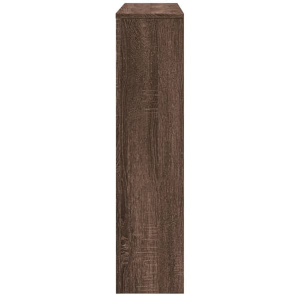 vidaXL Radiatordeksel brun eik 175x20x82 cm konstruert tre