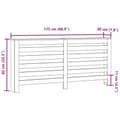 Miniatyrbilde 9 av 10: vidaXL Radiatordeksel brun eik 175x20x82 cm konstruert tre