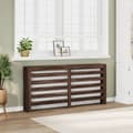 Miniatyrbilde 2 av 10: vidaXL Radiatordeksel brun eik 175x20x82 cm konstruert tre