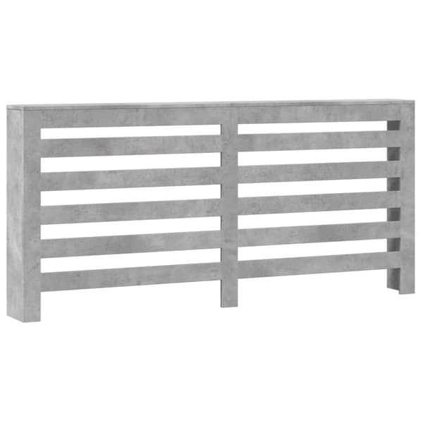 vidaXL Lämpöpatterin suoja betoninharmaa 175x20x82 cm tekninen puu