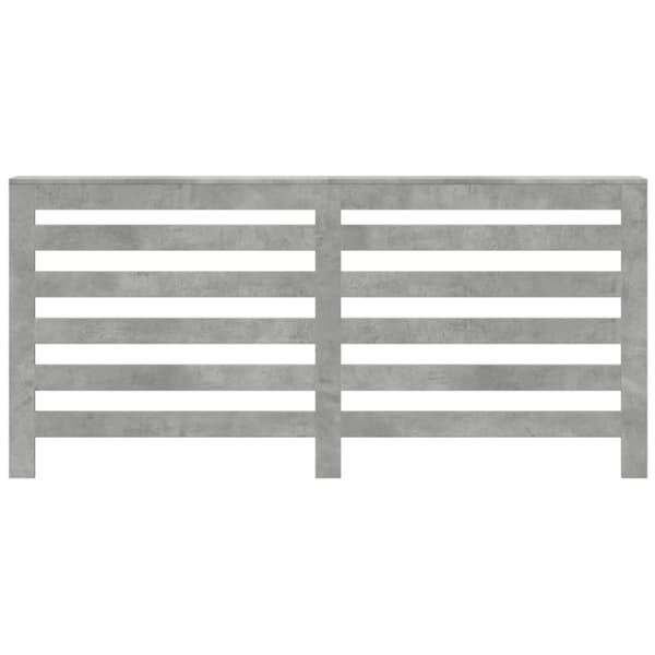 vidaXL Lämpöpatterin suoja betoninharmaa 175x20x82 cm tekninen puu
