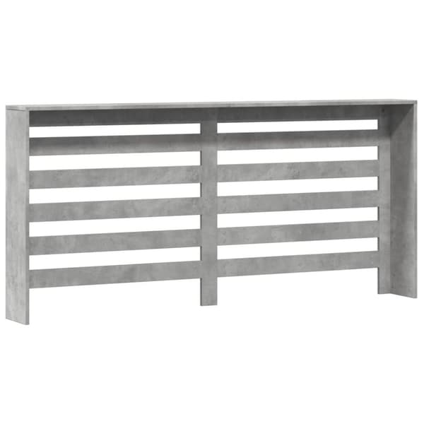 vidaXL Lämpöpatterin suoja betoninharmaa 175x20x82 cm tekninen puu