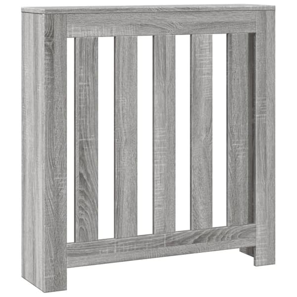 vidaXL radiatorskjuler 78x20x82 cm konstrueret træ grå sonoma-eg