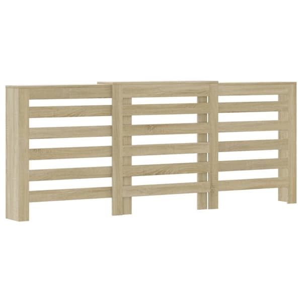 vidaXL radiatorskjuler 205x21,5x83,5 cm konstrueret træ sonoma-eg