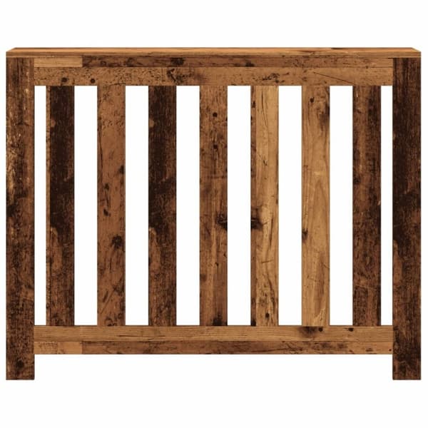 vidaXL Radiatordeksel gammelt tre 104x20x82 cm konstruert tre