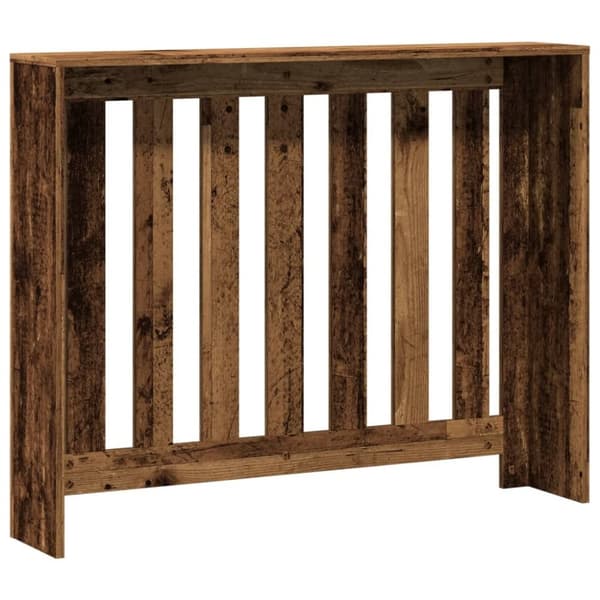 vidaXL Radiatordeksel gammelt tre 104x20x82 cm konstruert tre