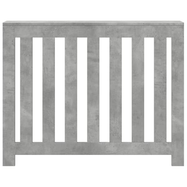 vidaXL Lämpöpatterin suoja betoninharmaa 104x20x82 cm tekninen puu