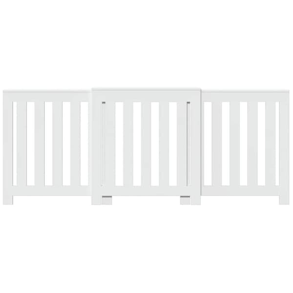 vidaXL radiatorskjuler 205x21,5x83,5 cm konstrueret træ hvid