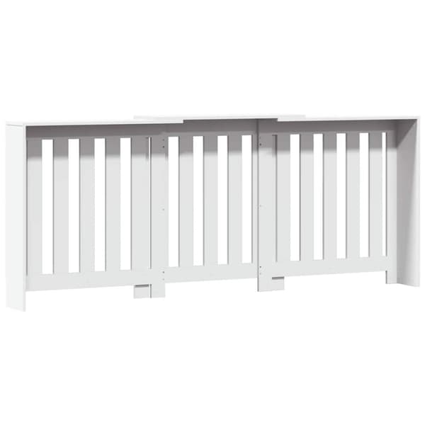 vidaXL radiatorskjuler 205x21,5x83,5 cm konstrueret træ hvid
