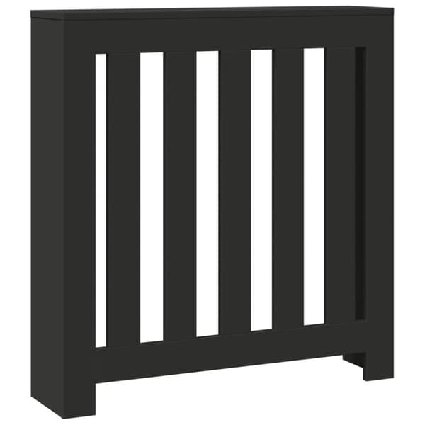 vidaXL radiatorskjuler 78x20x82 cm konstrueret træ sort