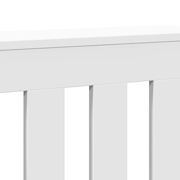 vidaXL Radiatordeksel hvit 205x21,5x83,5 cm konstruert tre