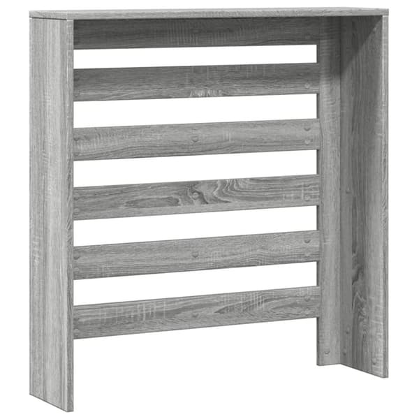 vidaXL Radiatordeksel grå sonoma 78x20x82 cm konstruert tre