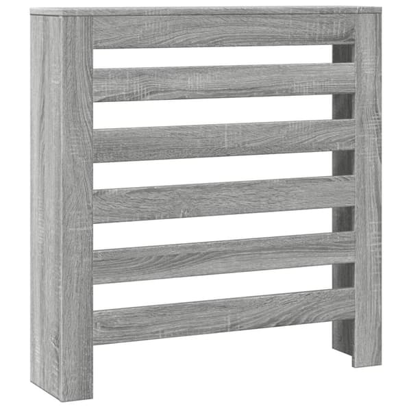 vidaXL Radiatordeksel grå sonoma 78x20x82 cm konstruert tre