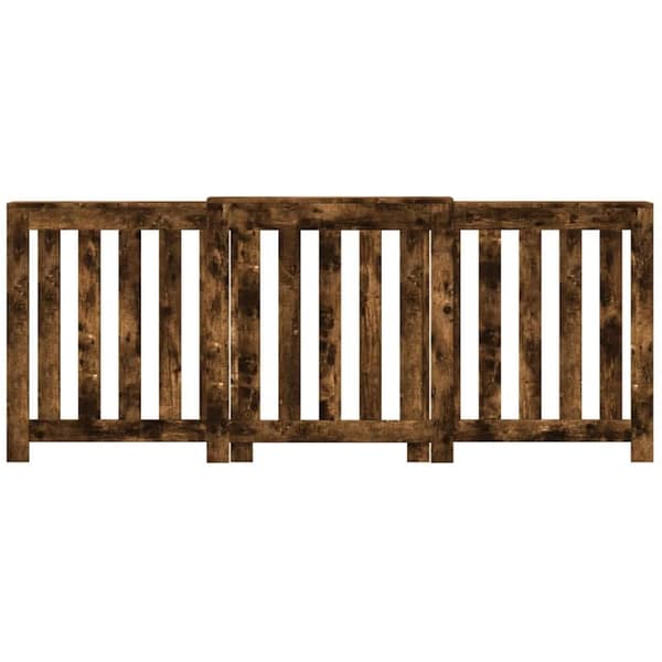 vidaXL Elementskydd rökfärgad ek 205x21,5x83,5 cm konstruerat trä