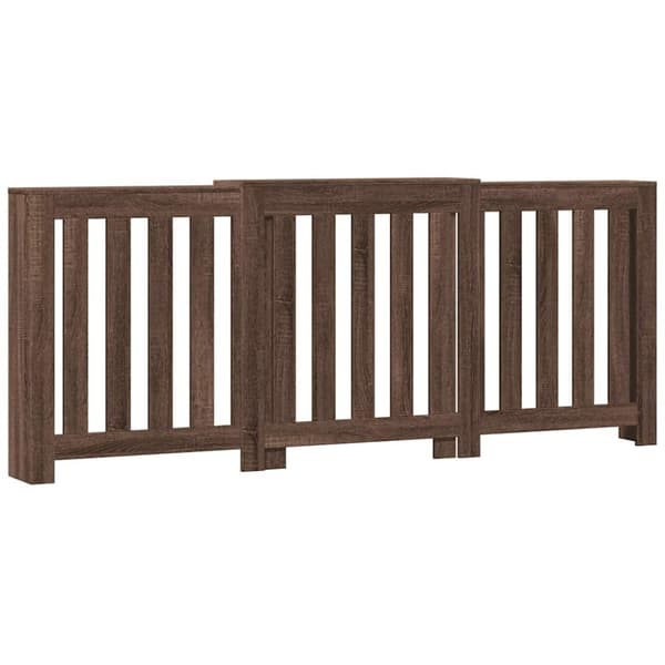vidaXL Elementskydd brun ek 205x21,5x83,5 cm konstruerat trä