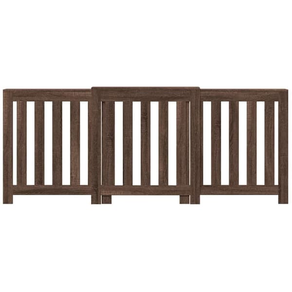 vidaXL Elementskydd brun ek 205x21,5x83,5 cm konstruerat trä