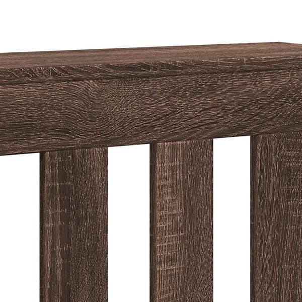 vidaXL Elementskydd brun ek 205x21,5x83,5 cm konstruerat trä